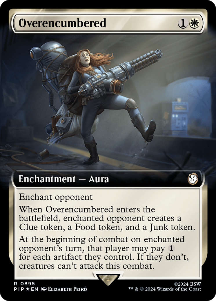 Overencumbered (Extended Art) (Surge Foil) [Fallout] | Gamers Paradise