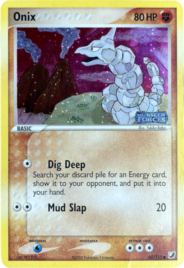 Onix (65/115) (Stamped) [EX: Unseen Forces] | Gamers Paradise