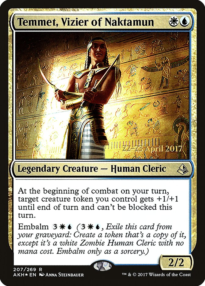 Temmet, Vizier of Naktamun [Amonkhet Prerelease Promos] | Gamers Paradise