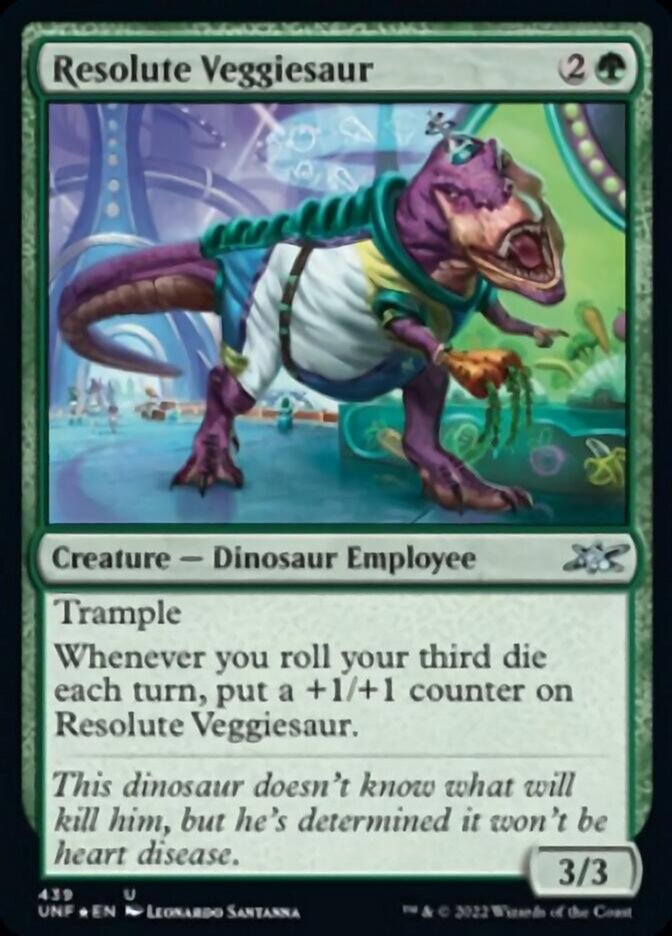 Resolute Veggiesaur (Galaxy Foil) [Unfinity] | Gamers Paradise