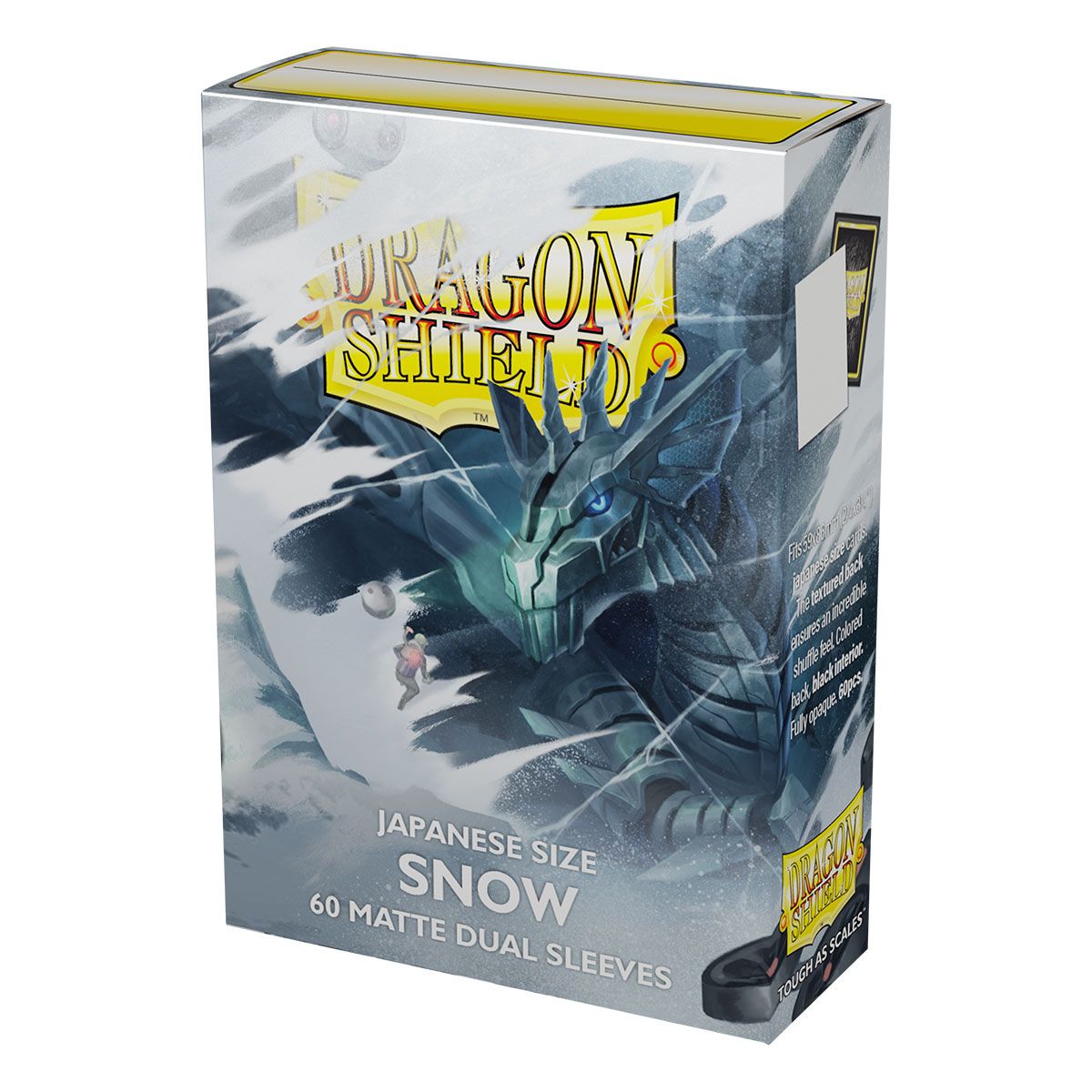 Dragon Shield: Japanese Size 60ct Sleeves - Snow (Dual Matte) | Gamers Paradise