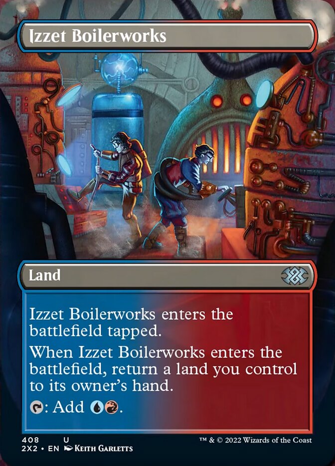 Izzet Boilerworks (Borderless Alternate Art) [Double Masters 2022] | Gamers Paradise