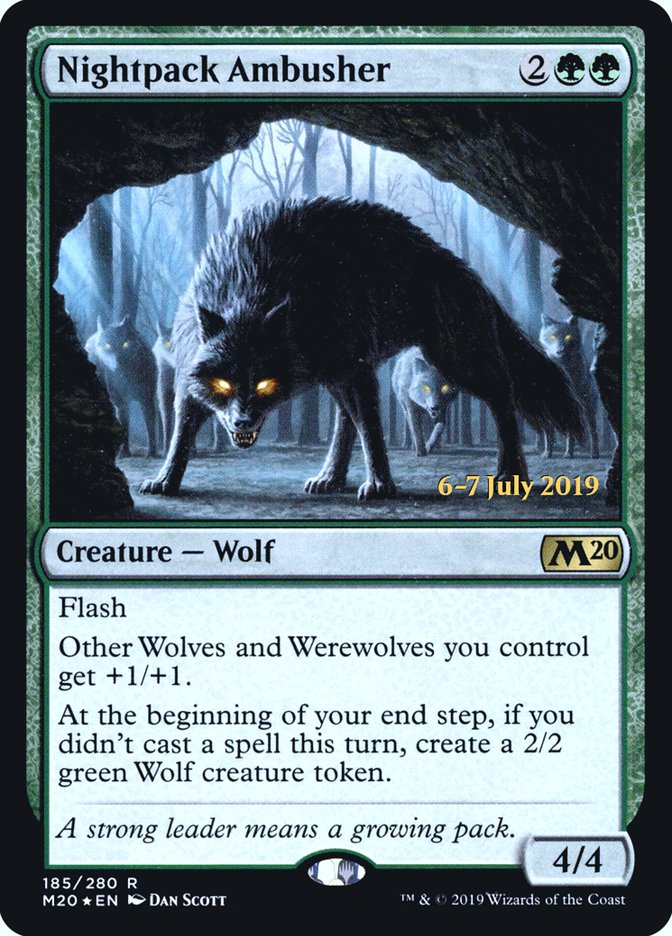 Nightpack Ambusher [Core Set 2020 Prerelease Promos] | Gamers Paradise