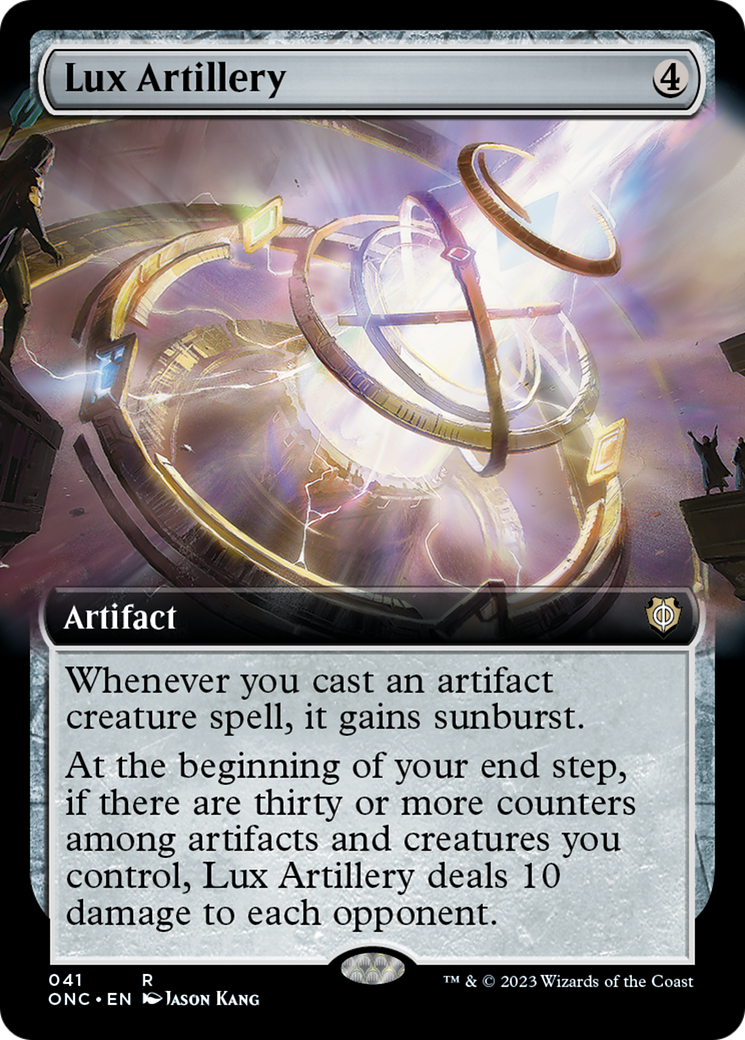 Lux Artillery (Extended Art) [Phyrexia: All Will Be One Commander] | Gamers Paradise