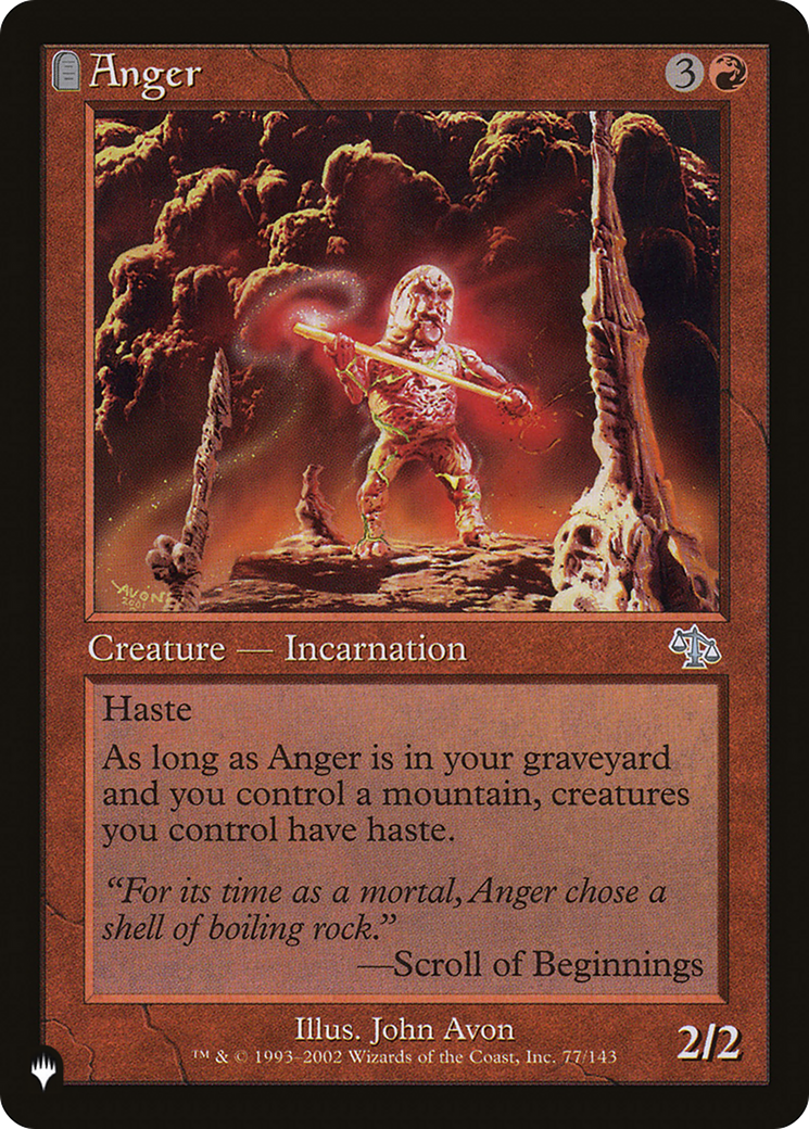 Anger (JUD) [The List Reprints] | Gamers Paradise