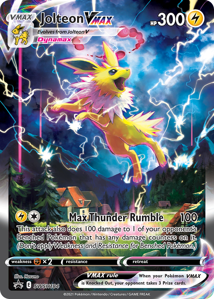 Jolteon VMAX (SWSH184) (Jumbo Card) [Sword & Shield: Black Star Promos] | Gamers Paradise