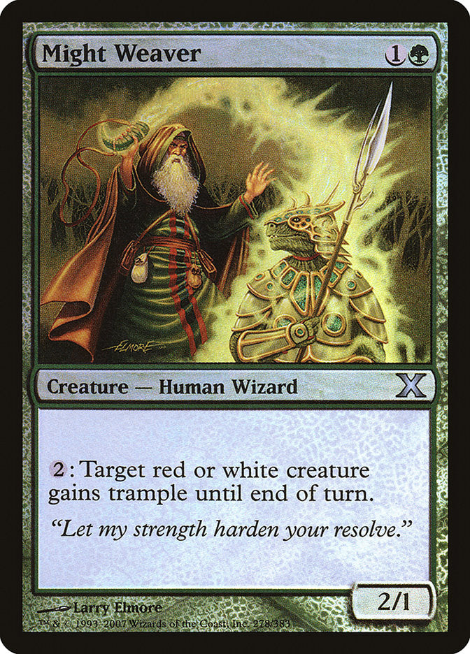 Might Weaver (Premium Foil) [Tenth Edition] | Gamers Paradise