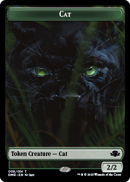 Zombie // Cat (008) Double-Sided Token [Dominaria Remastered Tokens] | Gamers Paradise