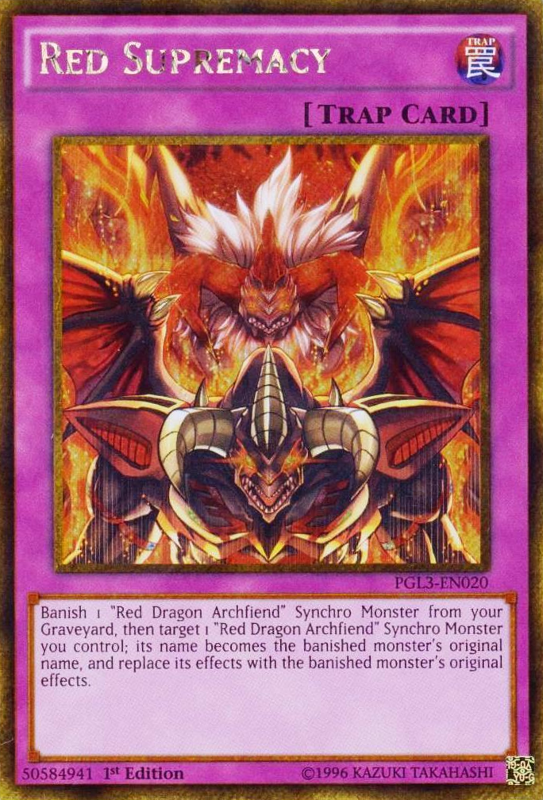 Red Supremacy [PGL3-EN020] Gold Secret Rare | Gamers Paradise