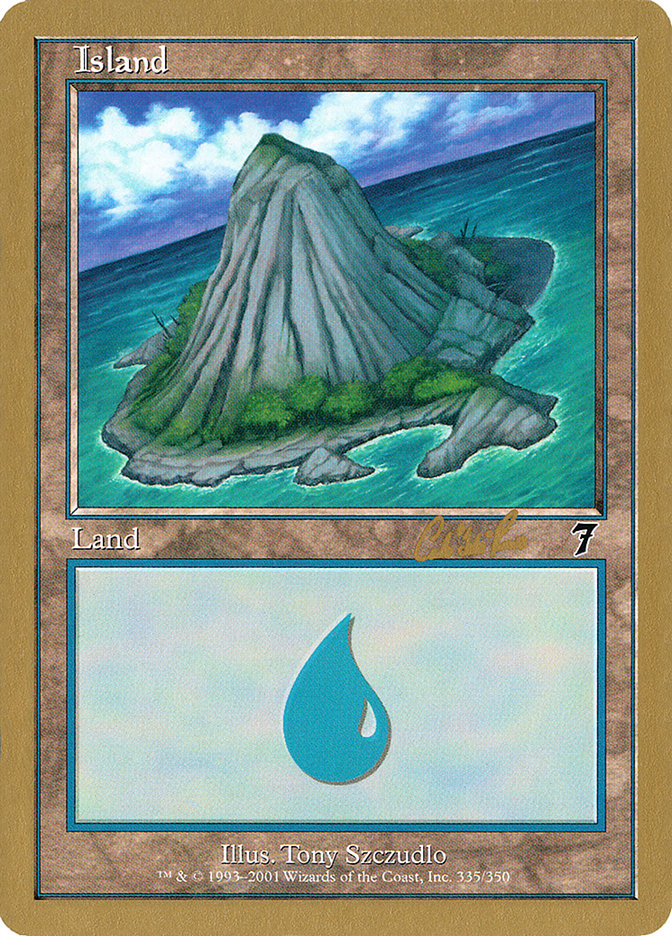 Island (cr335b) (Carlos Romao) [World Championship Decks 2002] | Gamers Paradise