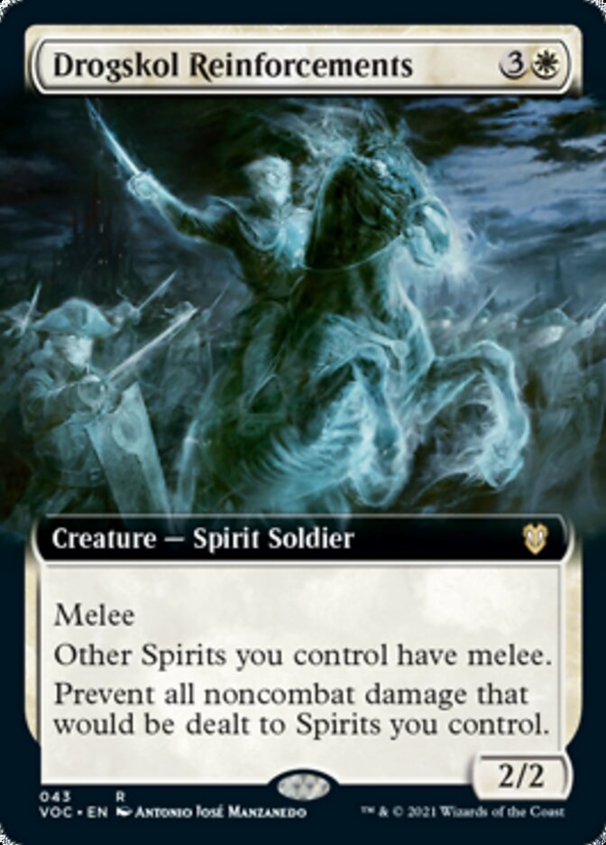 Drogskol Reinforcements (Extended Art) [Innistrad: Crimson Vow Commander] | Gamers Paradise