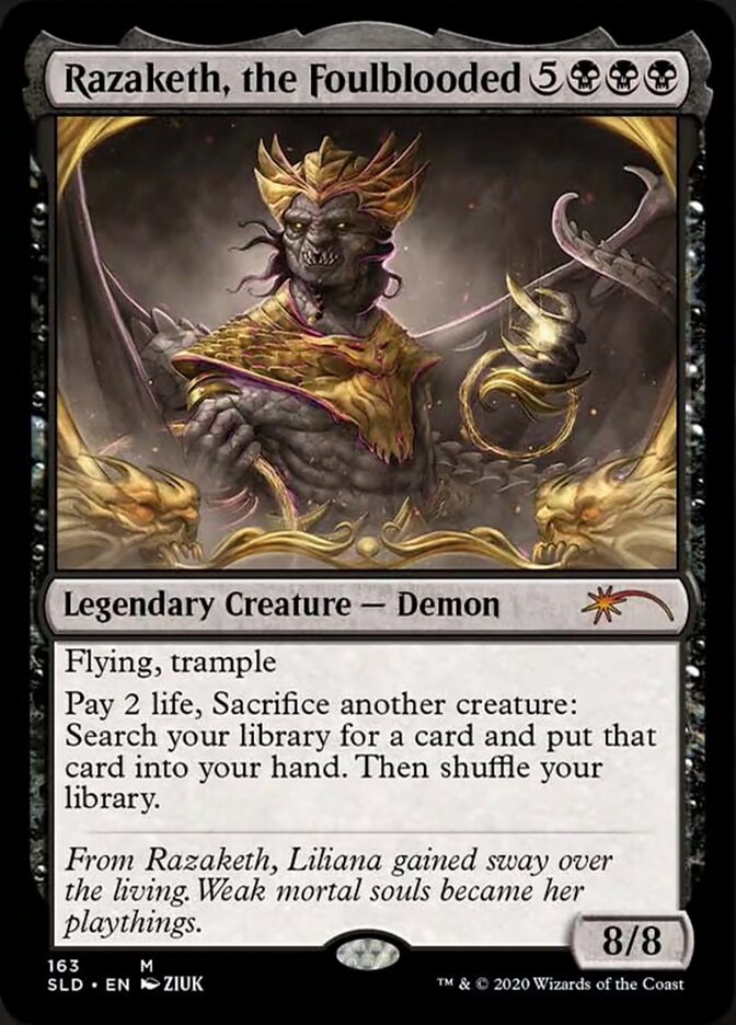 Razaketh, the Foulblooded (Foil Etched) [Secret Lair Drop Series] | Gamers Paradise