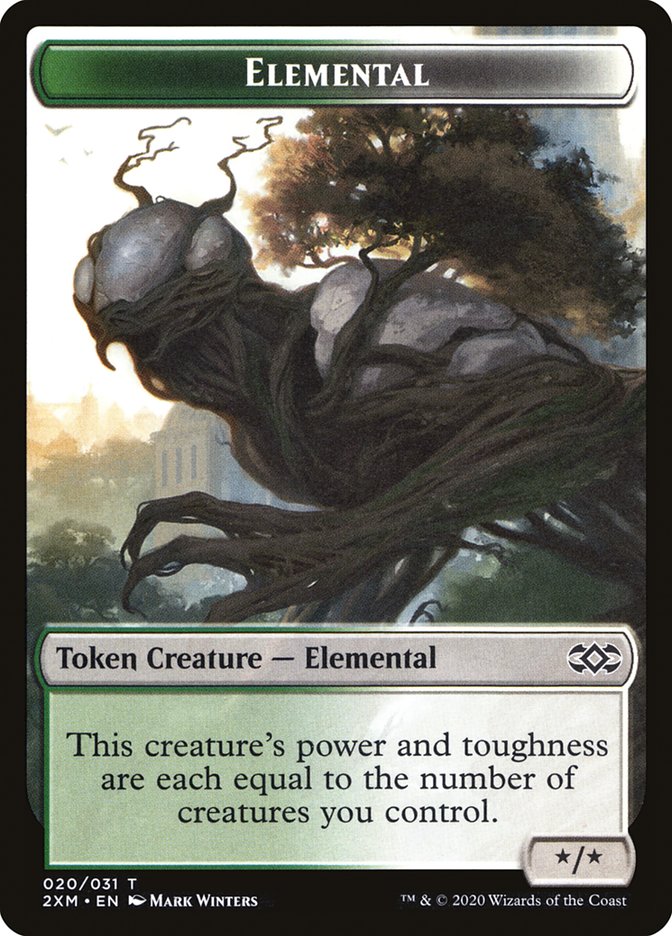 Clue // Elemental Double-Sided Token [Double Masters Tokens] | Gamers Paradise
