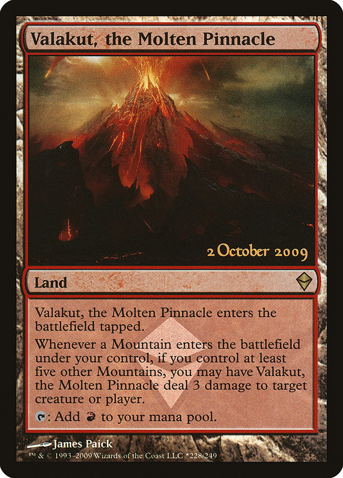 Valakut, the Molten Pinnacle [Zendikar Prerelease Promos] | Gamers Paradise