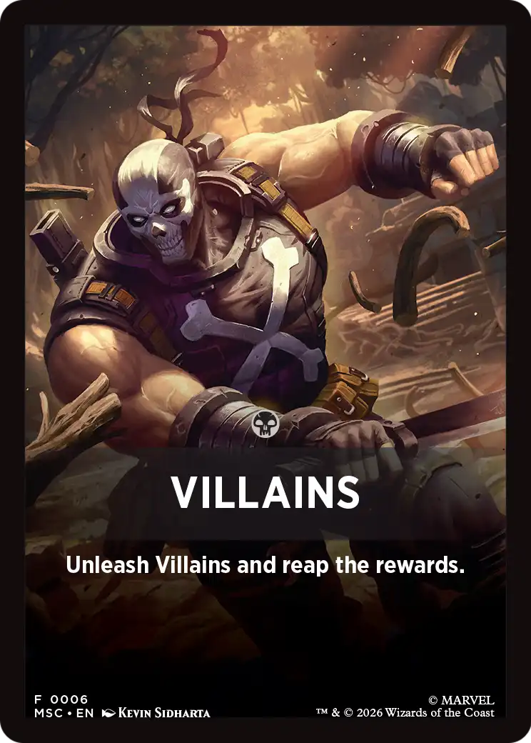 Villains Theme Card [Marvel Super Heroes Commander] | Gamers Paradise