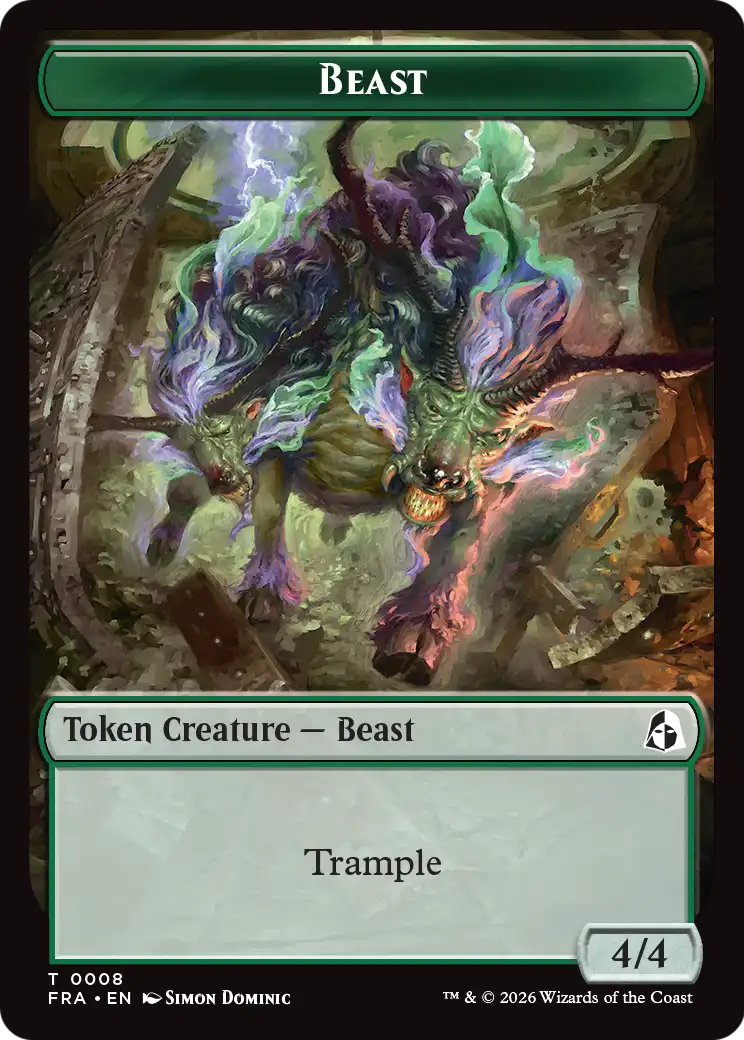 Angel (0003) // Beast Double-Sided Token [Reality Fracture Tokens] | Gamers Paradise