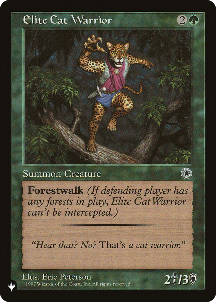 Elite Cat Warrior (Flavor Text) [The List Reprints] | Gamers Paradise