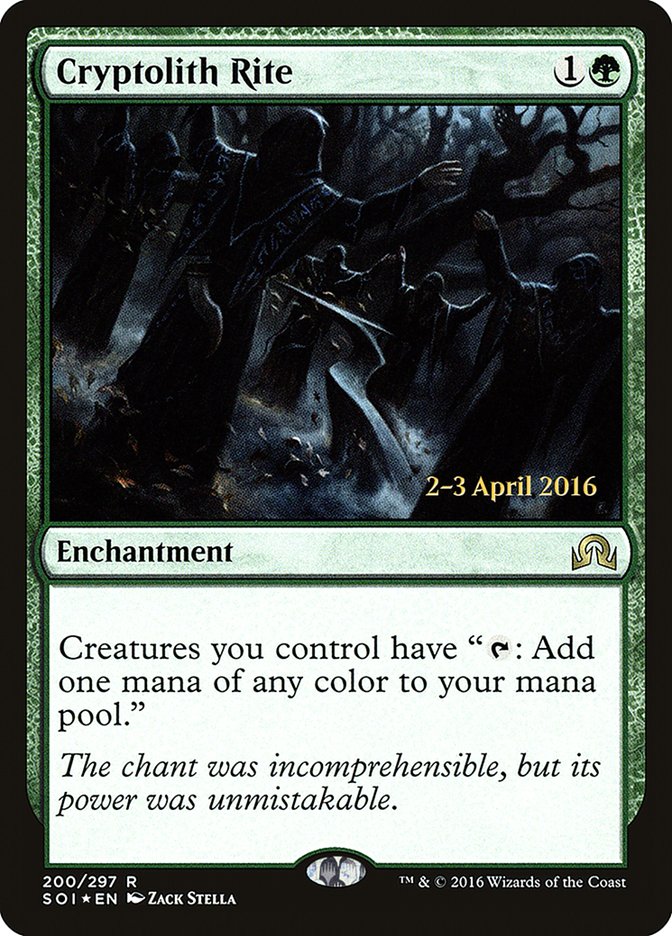 Cryptolith Rite [Shadows over Innistrad Prerelease Promos] | Gamers Paradise