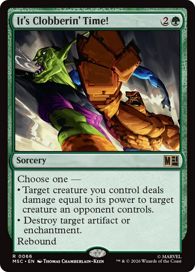 It's Clobberin' Time! (Surge Foil) [Marvel Super Heroes Commander] | Gamers Paradise