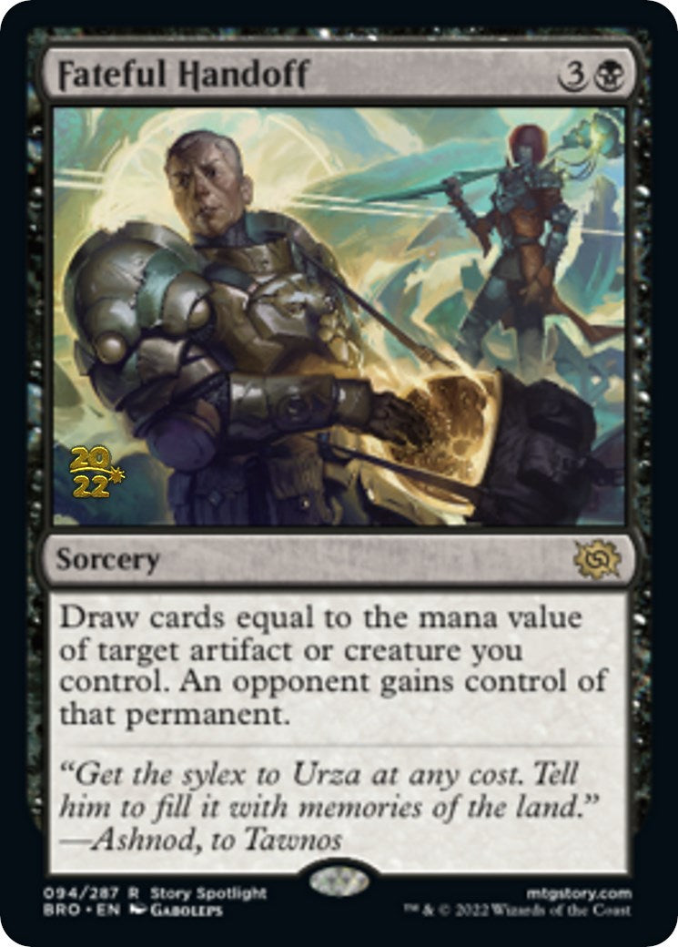 Fateful Handoff [The Brothers' War Prerelease Promos] | Gamers Paradise
