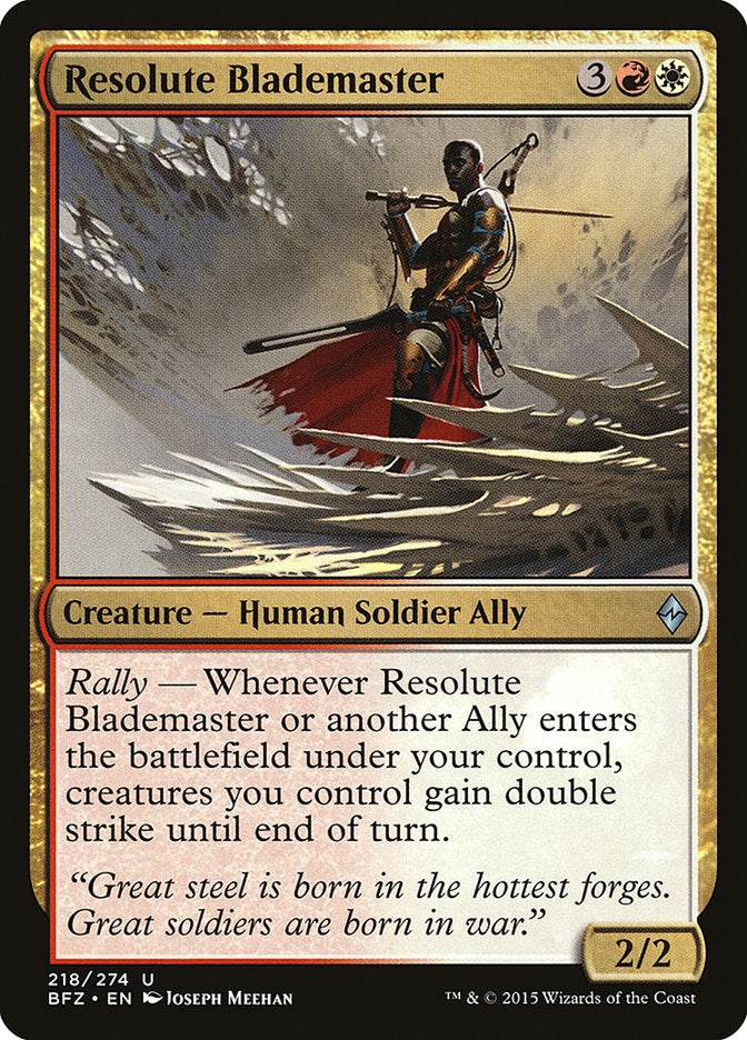 Resolute Blademaster [Battle for Zendikar] | Gamers Paradise