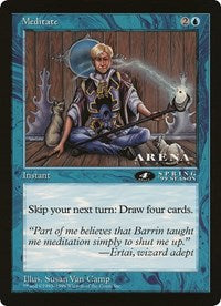 Meditate (4th Place) (Oversized) [Oversize Cards] | Gamers Paradise