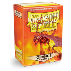 Dragon Shield: Standard 100ct Sleeves - Orange (Matte) | Gamers Paradise