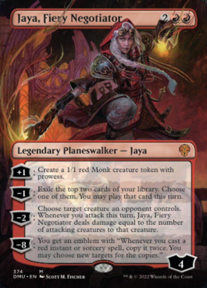 Jaya, Fiery Negotiator (Borderless) [Dominaria United] | Gamers Paradise