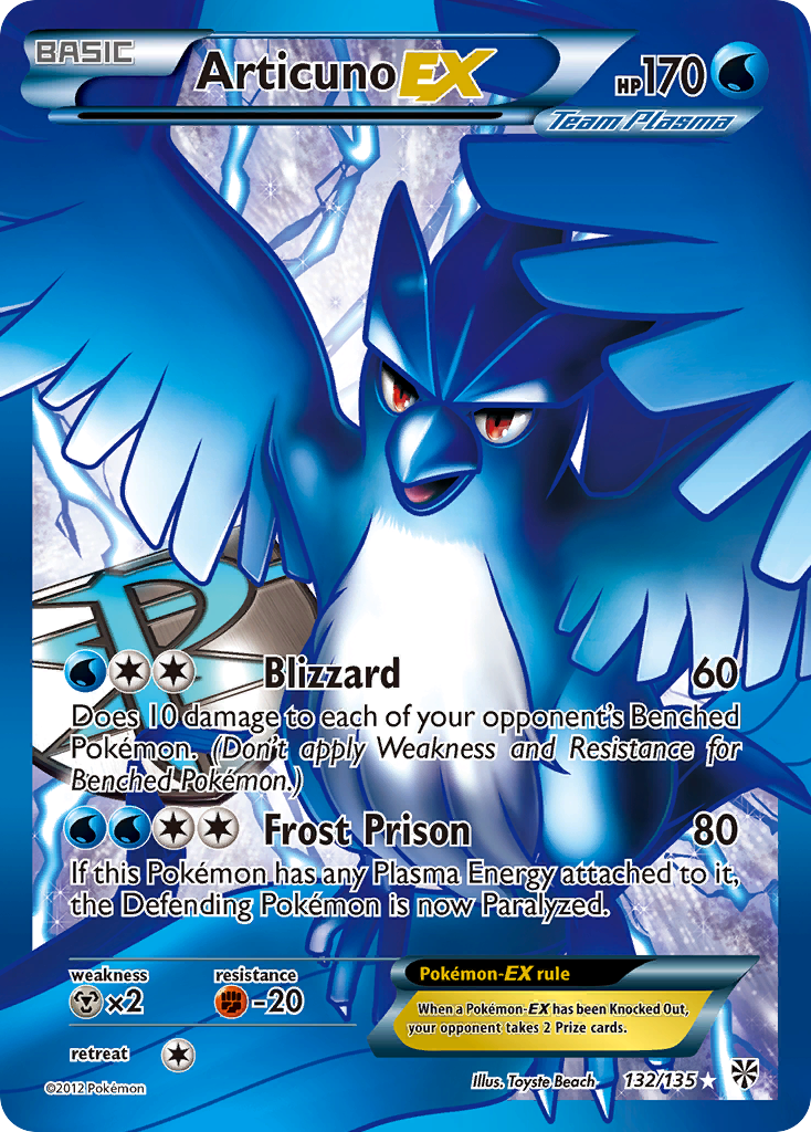 Articuno EX (132/135) [Black & White: Plasma Storm] | Gamers Paradise