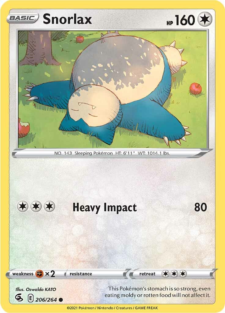 Snorlax (206/264) [Sword & Shield: Fusion Strike] | Gamers Paradise