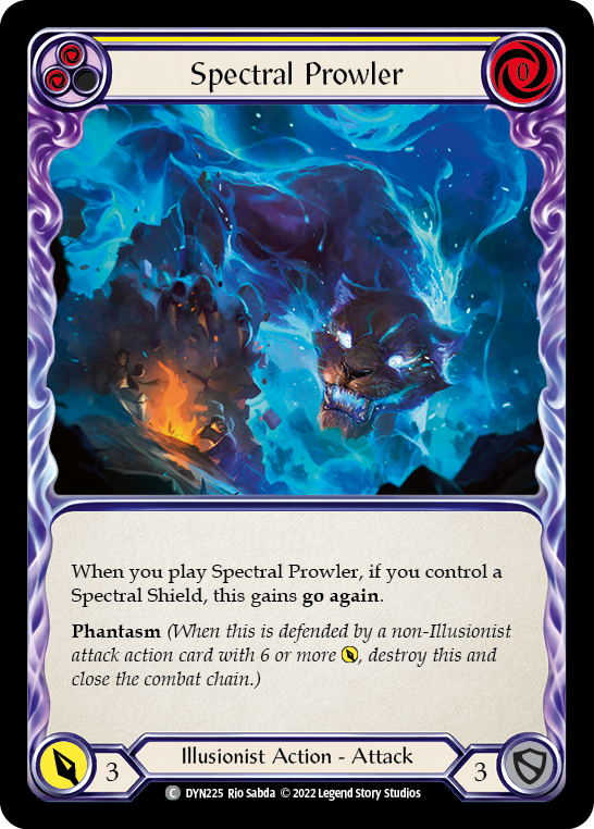 Spectral Prowler (Yellow) [DYN225] (Dynasty)  Rainbow Foil | Gamers Paradise