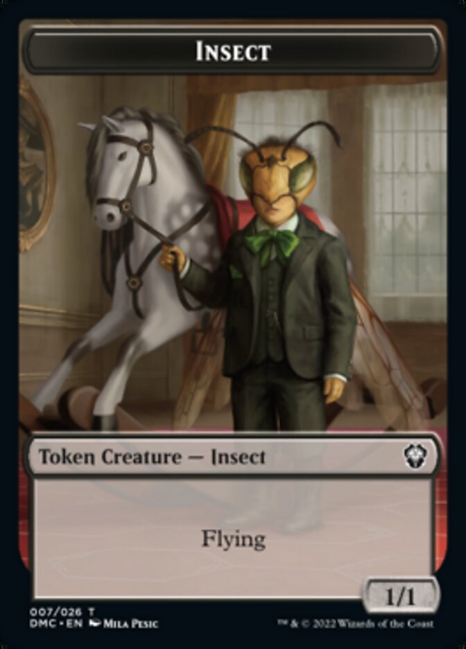 Soldier // Insect Double-Sided Token [Dominaria United Tokens] | Gamers Paradise