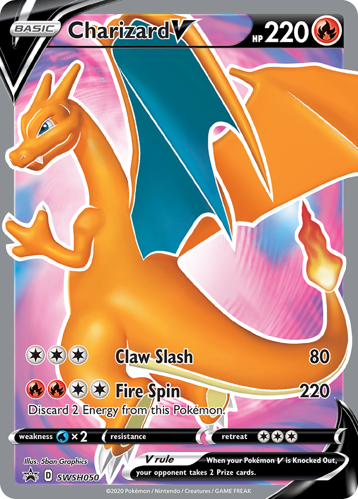 Charizard V (SWSH050) [Sword & Shield: Black Star Promos] | Gamers Paradise