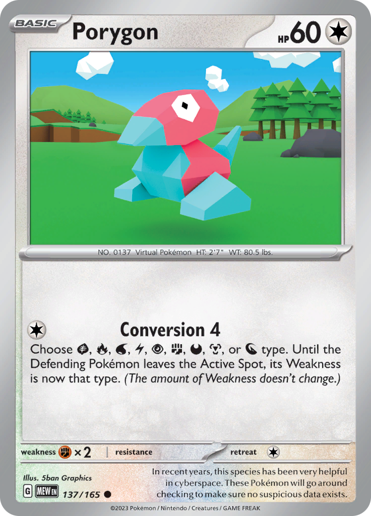 Porygon (137/165) [Scarlet & Violet 151] | Gamers Paradise