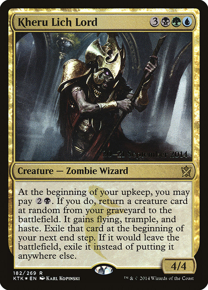 Kheru Lich Lord [Khans of Tarkir Prerelease Promos] | Gamers Paradise
