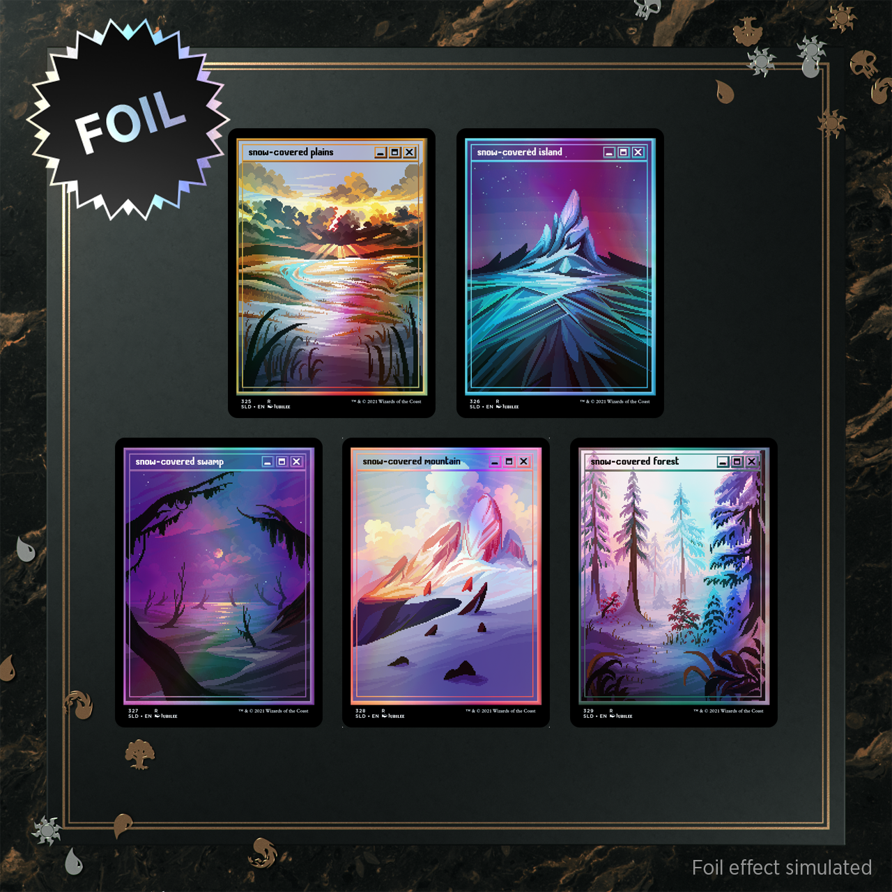 Secret Lair: Drop Series - PixelSnowLands.jpg (Foil Edition) | Gamers Paradise