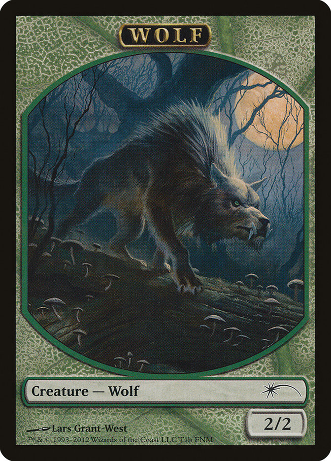 Human // Wolf Double-Sided Token [Friday Night Magic 2012] | Gamers Paradise