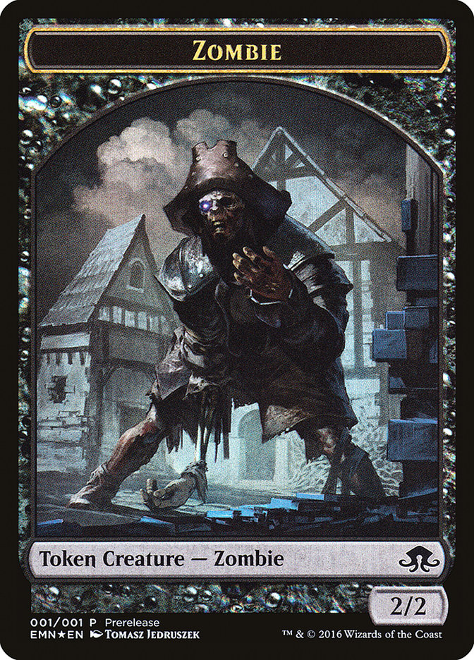 Zombie // Zombie Double-Sided Token [Eldritch Moon Prerelease Promos] | Gamers Paradise