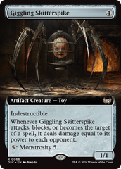 Giggling Skitterspike (Extended Art) [Duskmourn: House of Horror Commander] | Gamers Paradise