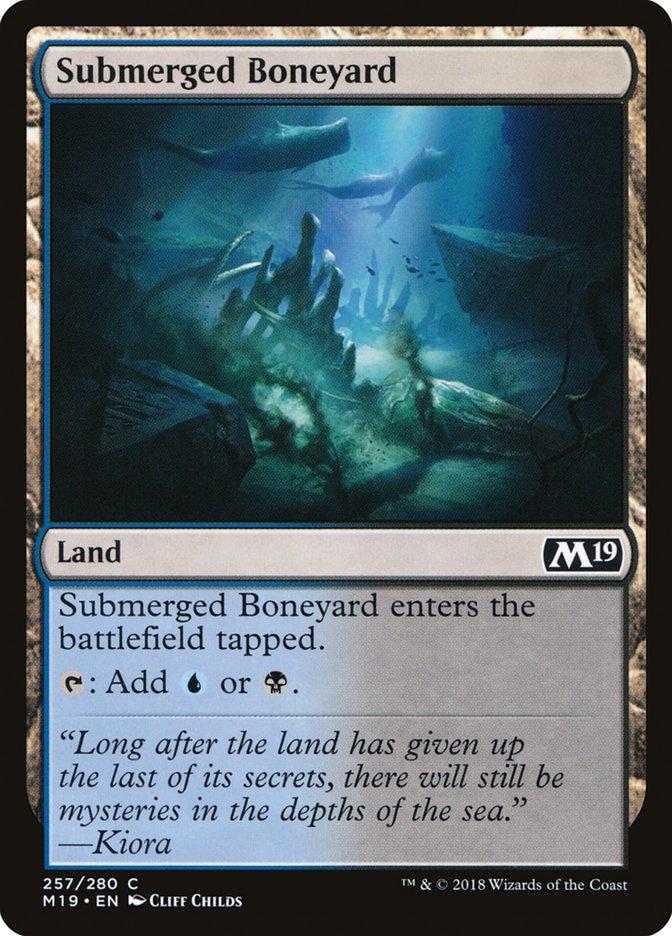 Submerged Boneyard [Core Set 2019] | Gamers Paradise