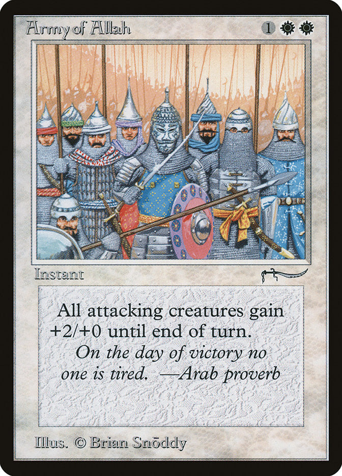 Army of Allah (Dark Mana Cost) [Arabian Nights] | Gamers Paradise
