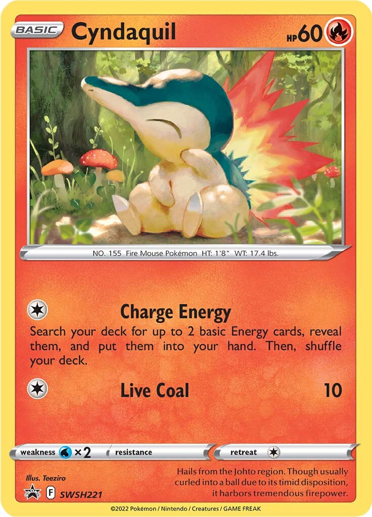 Cyndaquil (SWSH221) [Sword & Shield: Black Star Promos] | Gamers Paradise