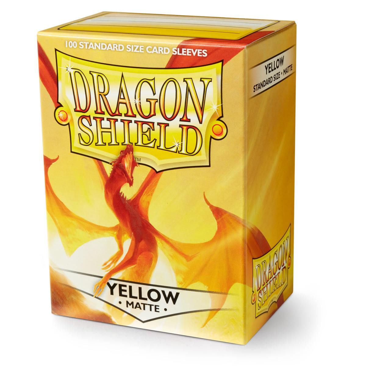 Dragon Shield: Standard 100ct Sleeves - Yellow (Matte) | Gamers Paradise