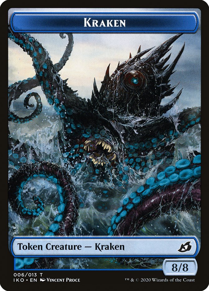Kraken Token [Ikoria: Lair of Behemoths Tokens] | Gamers Paradise