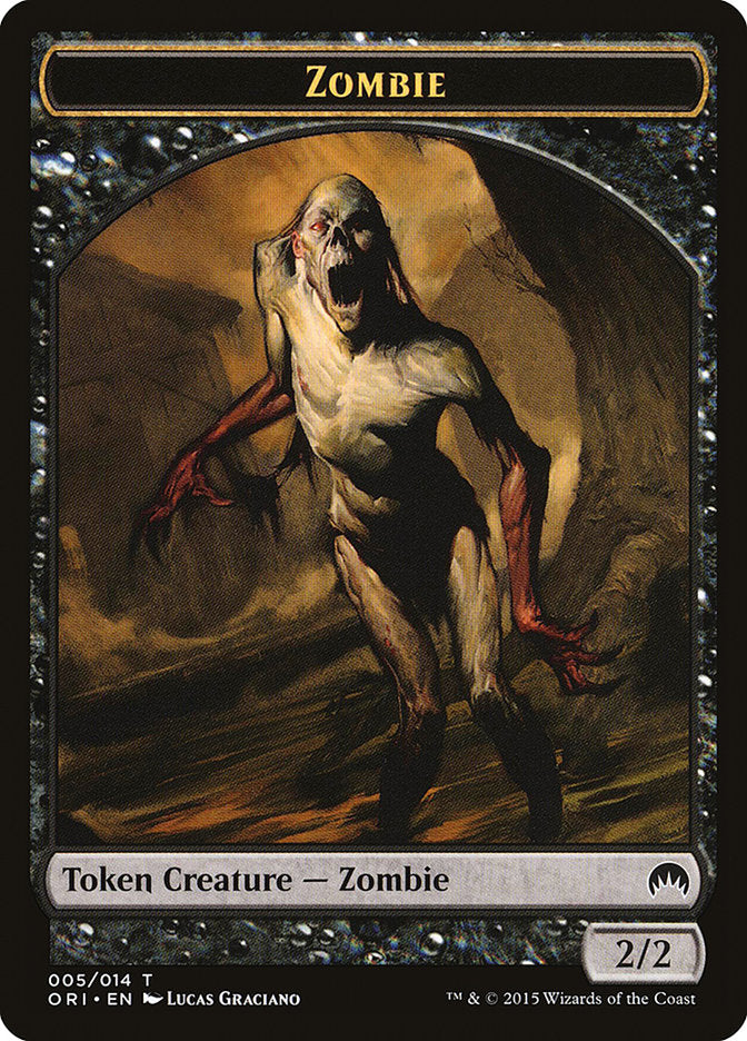 Zombie Token [Magic Origins Tokens] | Gamers Paradise