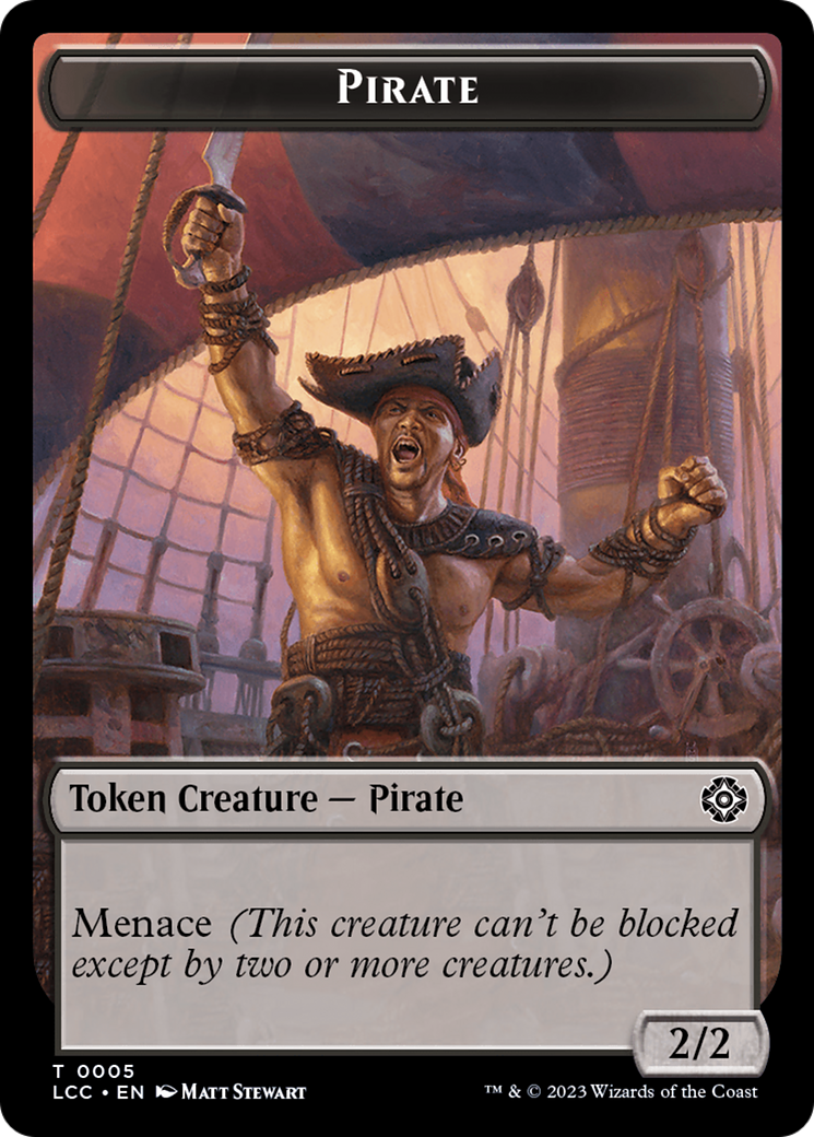 City's Blessing // Pirate (0005) Double-Sided Token [The Lost Caverns of Ixalan Commander Tokens] | Gamers Paradise