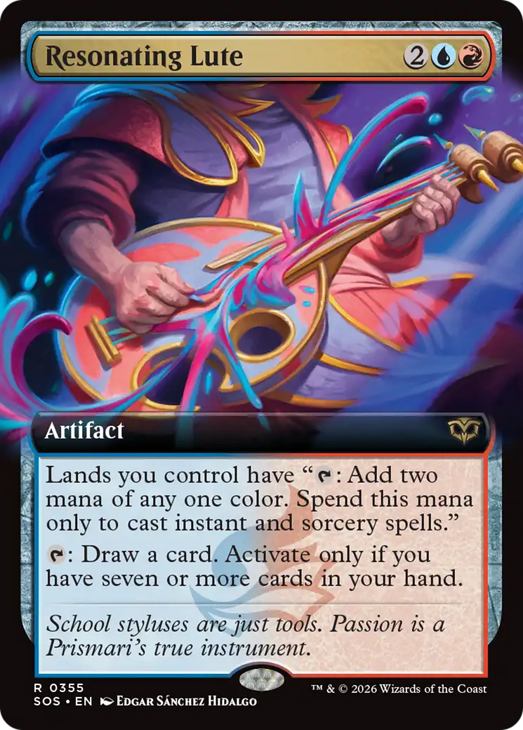 Resonating Lute (Extended Art) [Secrets of Strixhaven] | Gamers Paradise