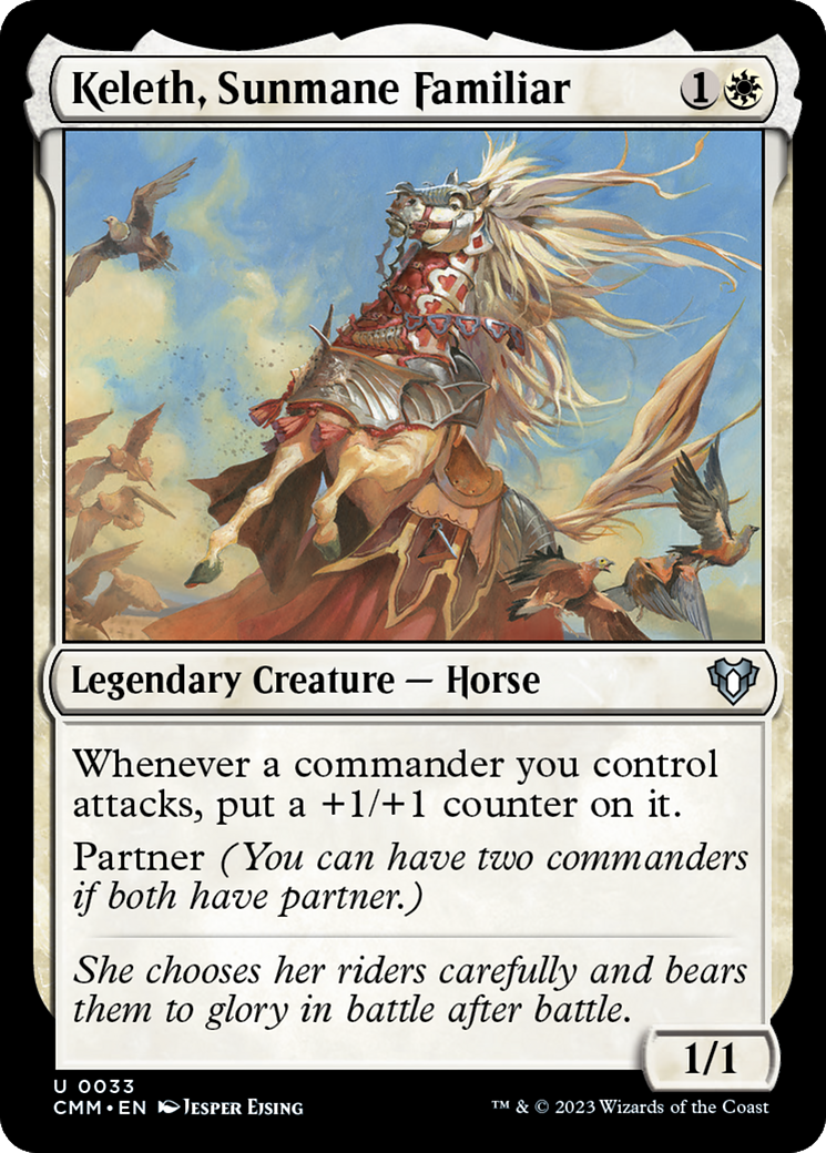 Keleth, Sunmane Familiar [Commander Masters] | Gamers Paradise