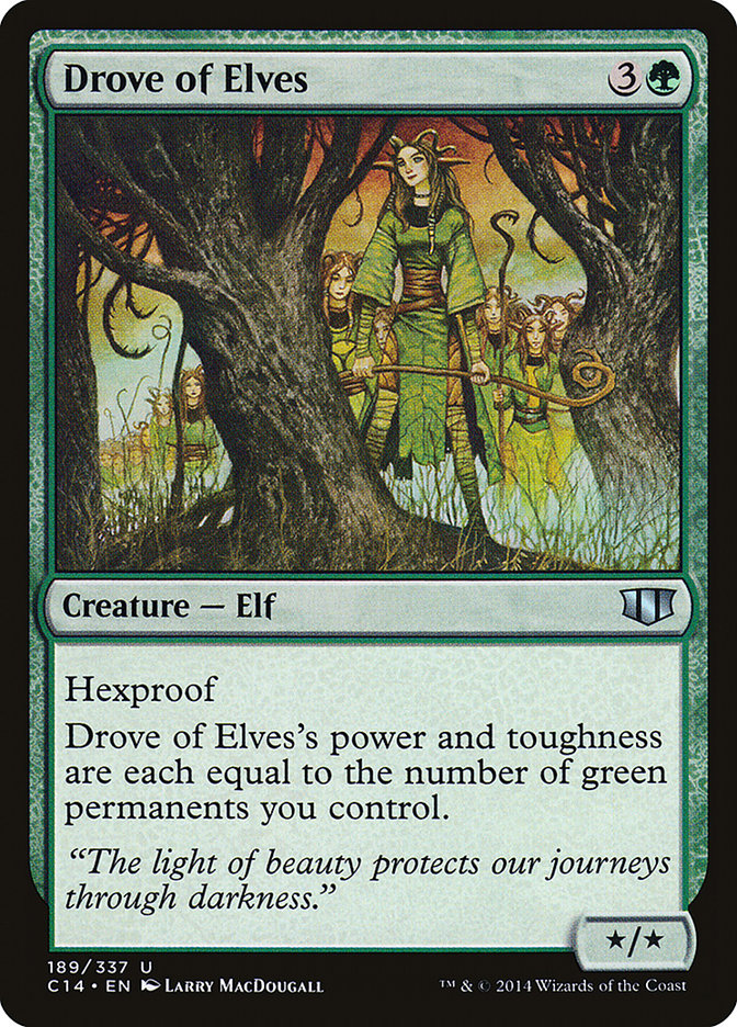 Drove of Elves [Commander 2014] | Gamers Paradise
