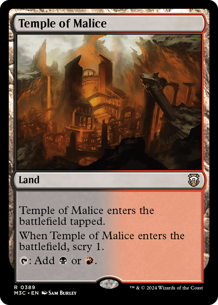 Temple of Malice (Ripple Foil) [Modern Horizons 3 Commander] | Gamers Paradise